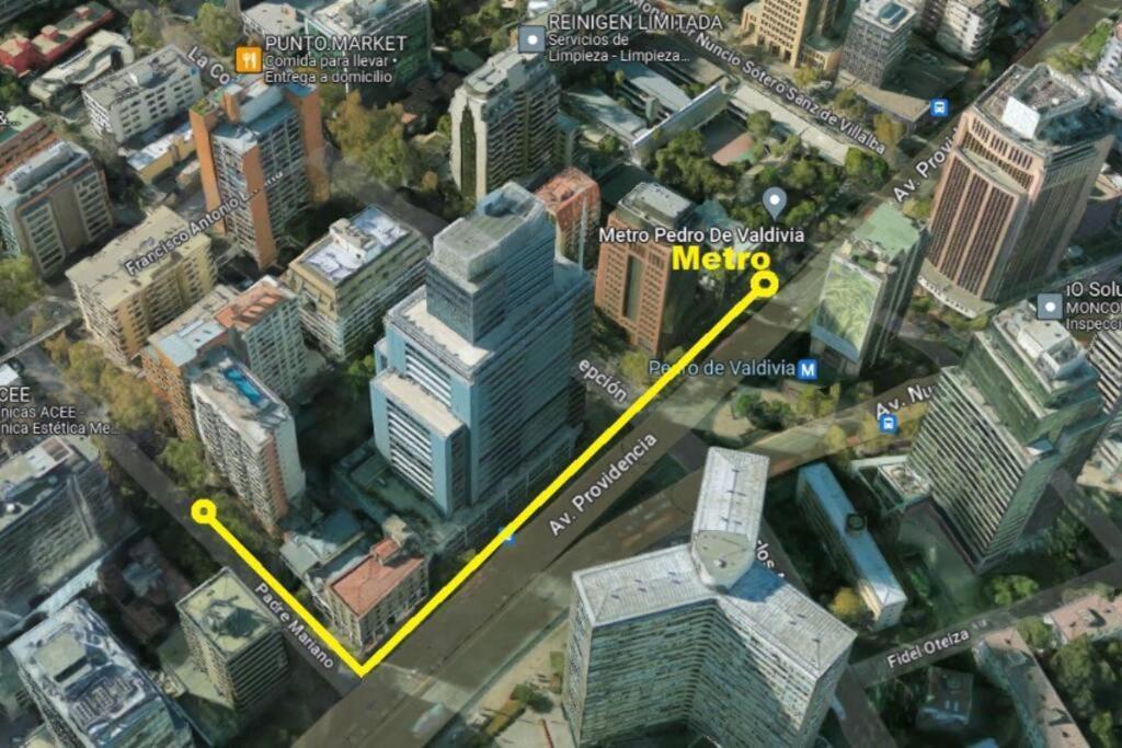 Providencia A Pasos Del Metro Pedro De Valdivia Apartment ซานติอาโก ภายนอก รูปภาพ